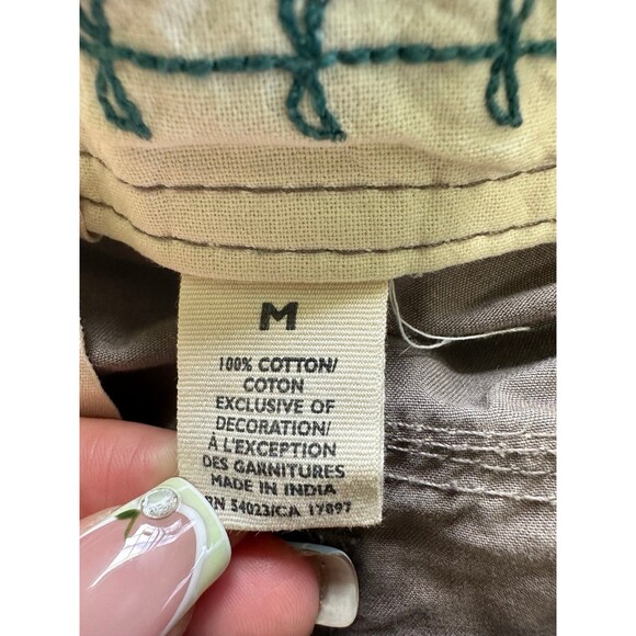 Old Navy's Women's 100% Cotton Classic Rise Drawstring Tie Hem Crop Pants M - Picture 5 of 6